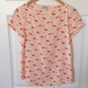 Kate spade flamingo blouse